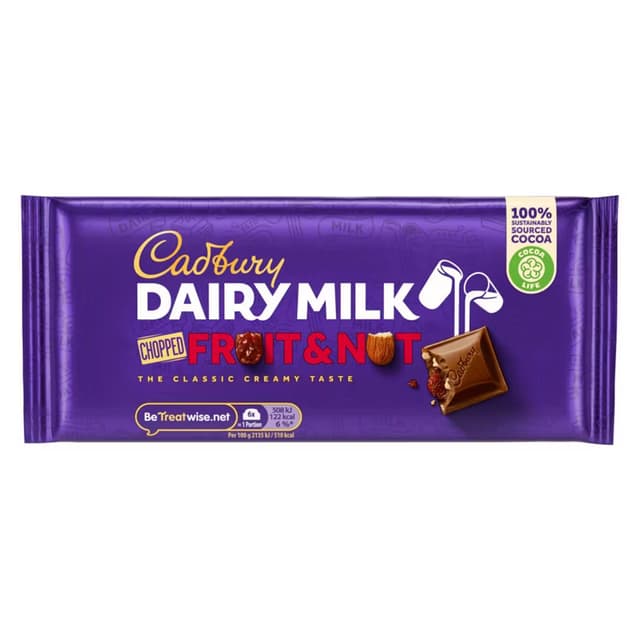 Cadbury Fruit and Nut - 95g