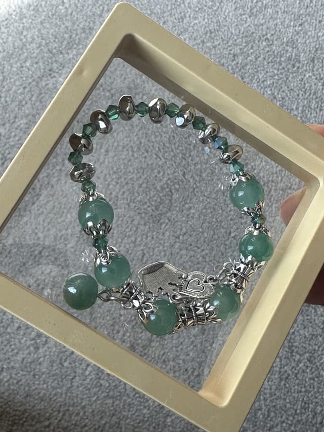 Emerald Green Stone Bracelet
