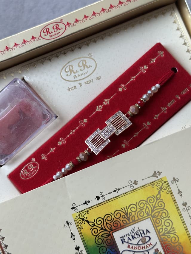 Geometric Stone Combo Rakhi Set