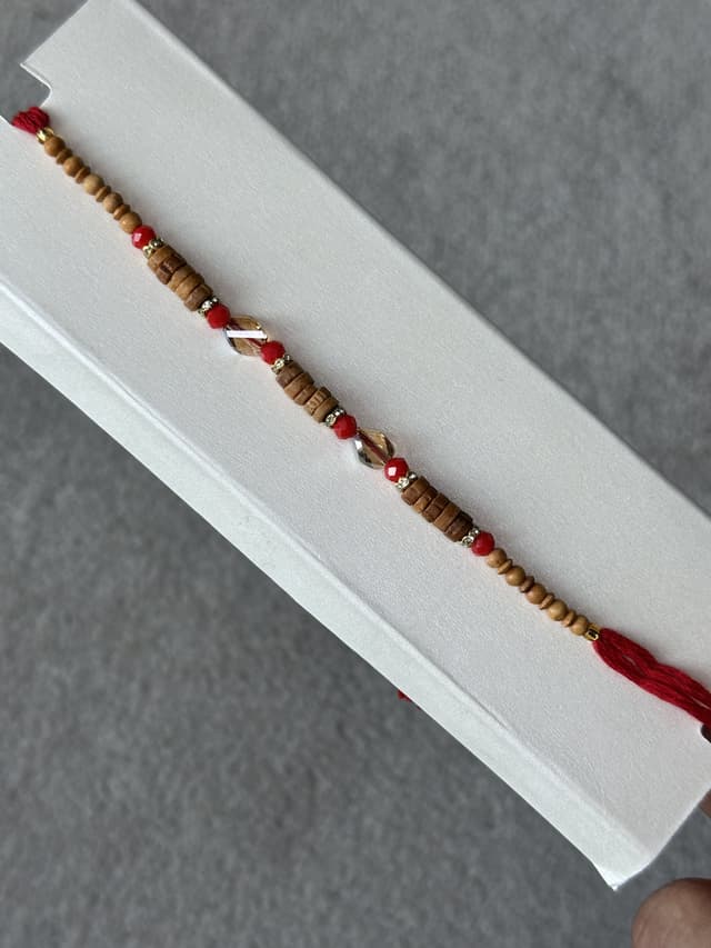 Wooden Beadwork Rakhi